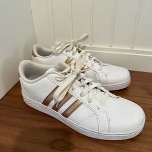 Adidas Rose gold shoes